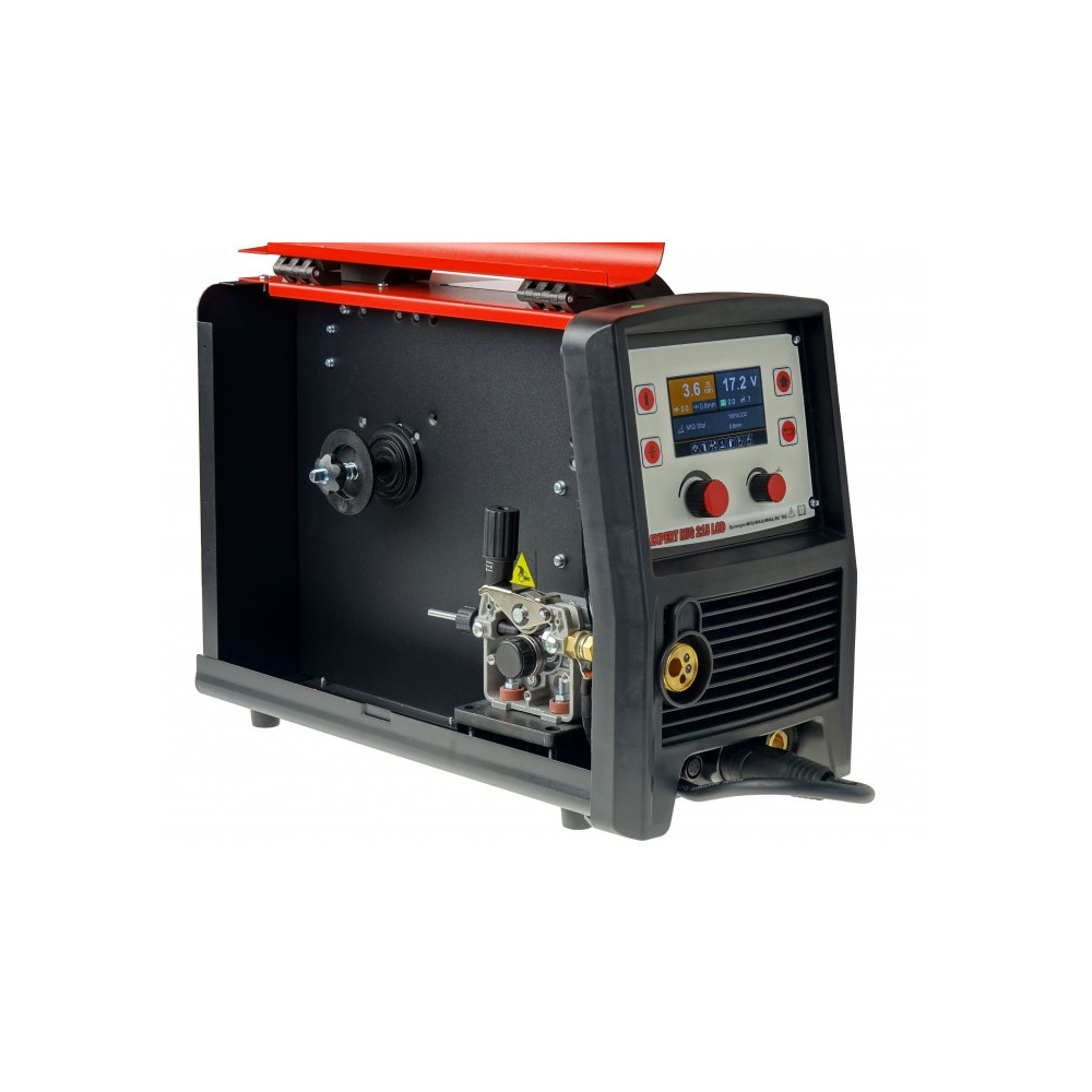 Półautomat spawalniczy EXPERT MIG 215 LCD MIG/MMA/TIG SYNERGIC ALU