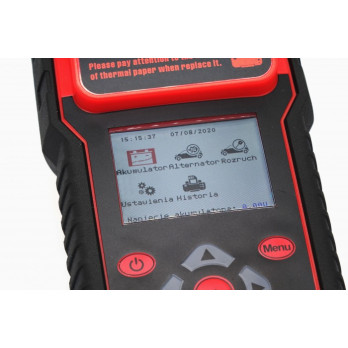 Tester z drukarką BDT7000 WET/EFB/GEL/AGM +walizka