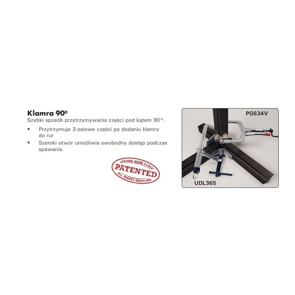 Zestaw ścisków 90 stopni 3-osiowy