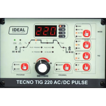 TECNO TIG 220 AC/DC PULSE MPX