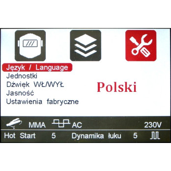 EXPERT TIG 220 AC/DC PULSE W LCD +chłodnica, wózek