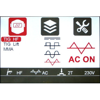 EXPERT TIG 220 AC/DC PULSE W LCD +chłodnica, wózek