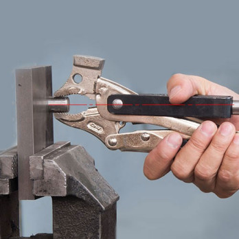 Ścisk klamrowy młotkowy PCH10 + wybijak 715x40