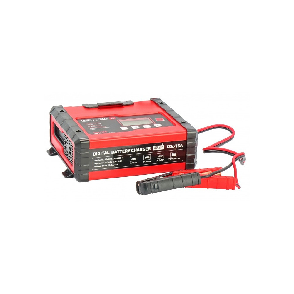 Prostownik PRAKTIK CHARGER 15 LCD 12V