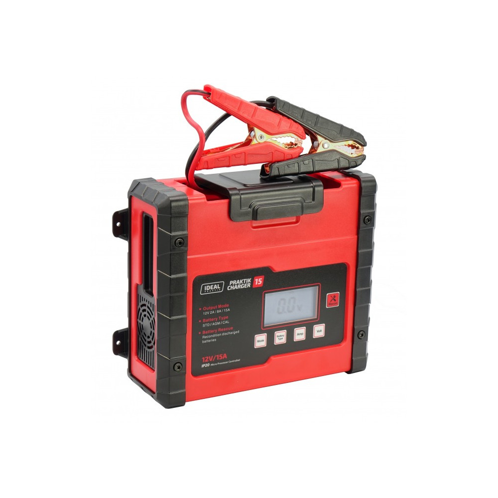 Prostownik PRAKTIK CHARGER 15 LCD 12V