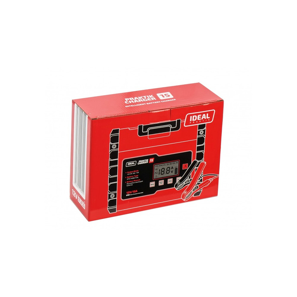 Prostownik PRAKTIK CHARGER 15 LCD 12V