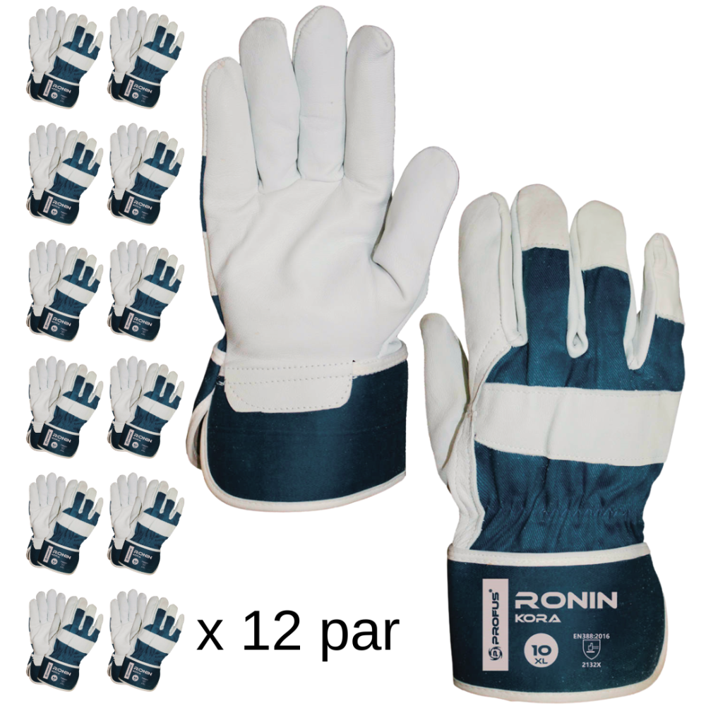 Rękawice skórzane monterskie LICO RONIN 12 par