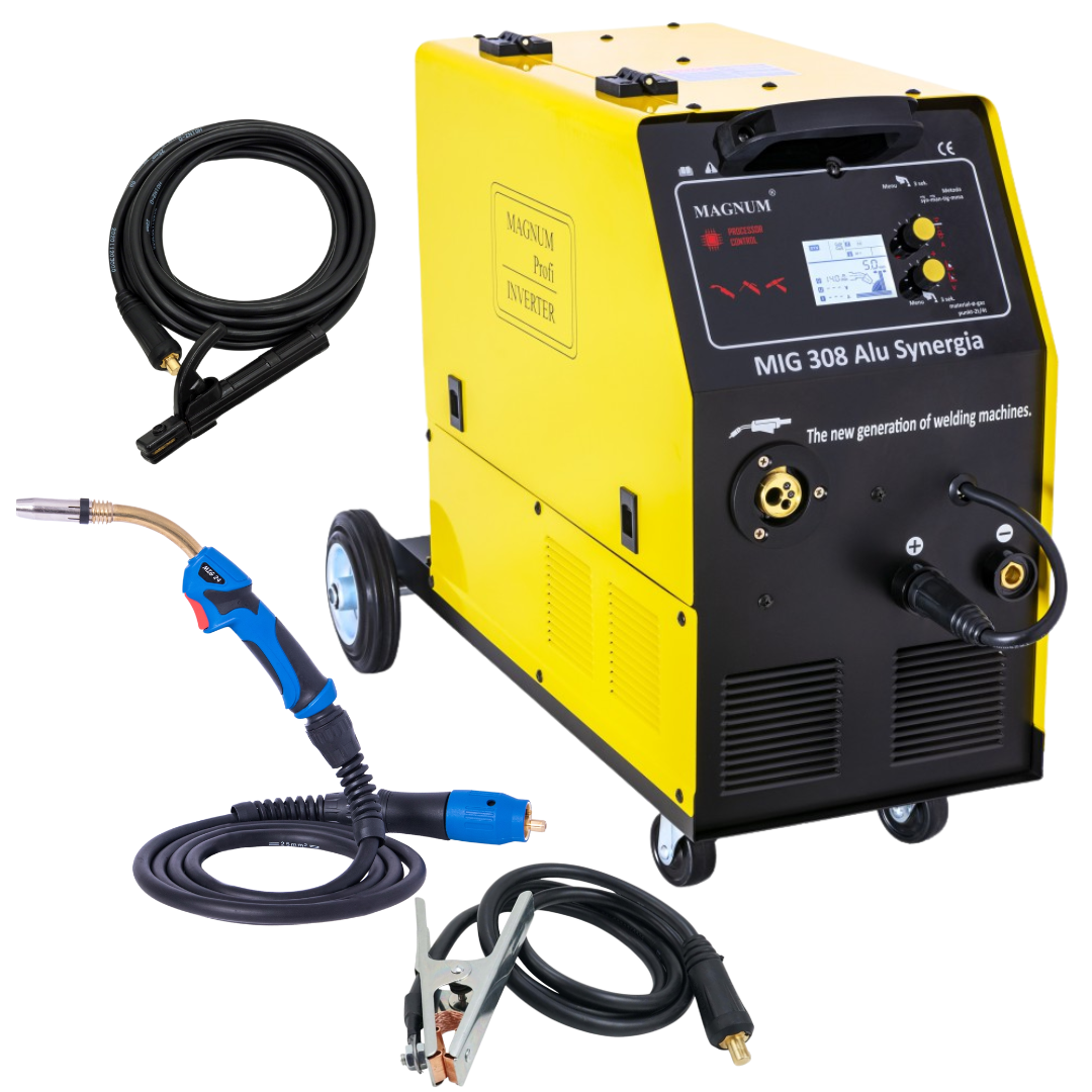 Zestaw Spawarka Magnum MIG 308 Butla Drut Reduktor Akcesoria Spawalnicze 