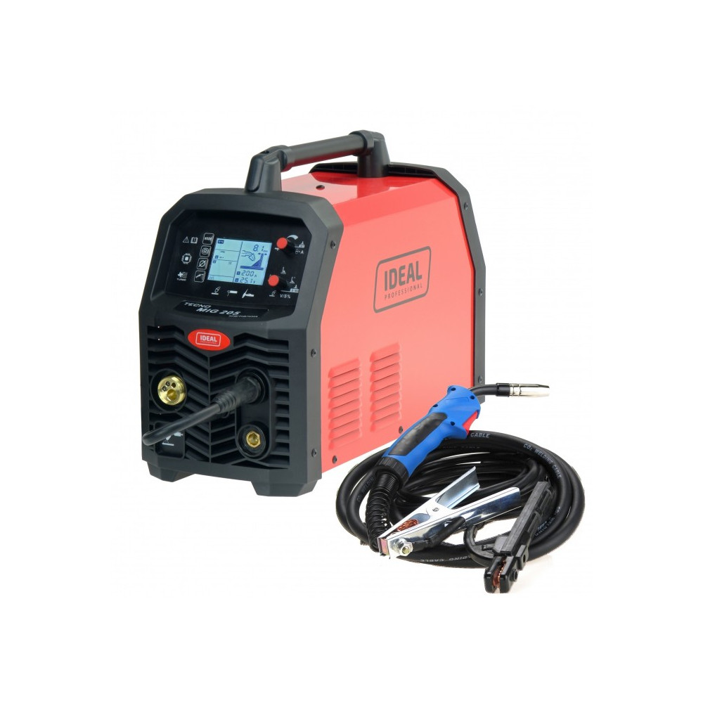 Spawarka TECNO MIG 205 LCD MIG/TIG/MMA SYNERGIC 4x4