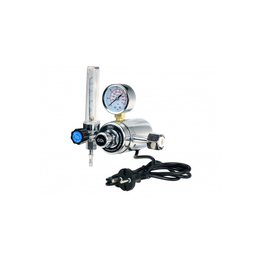 Reduktor CO2/Ar z rotametrem i podgrzewaczem 230V