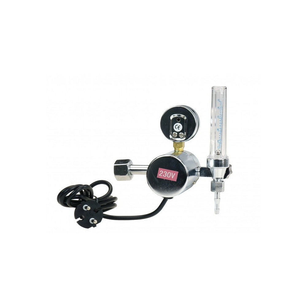 Reduktor CO2/Ar z rotametrem i podgrzewaczem 230V