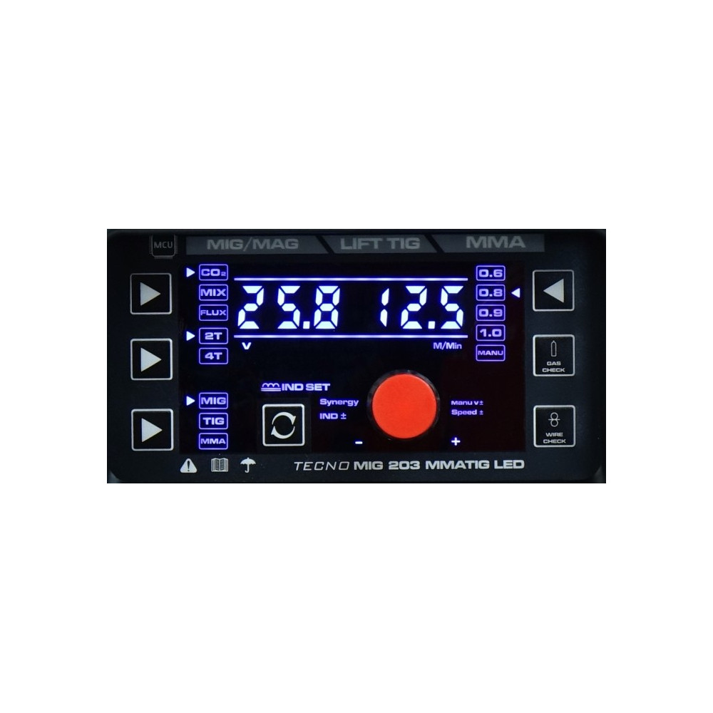 TECNO MIG 203 LED MIG/TIG/MMA SYNERGIC + TIG ACX