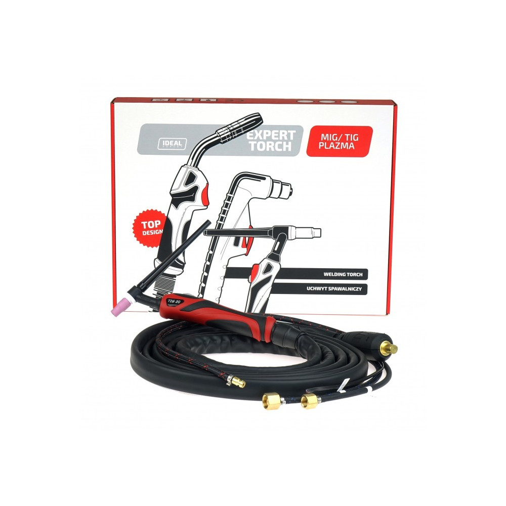 Uchwyt spawalniczy TIG 20 8m DX50 SINGLE EXPERT