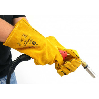 Rękawice GUNNERS DW303Y/10 żółte dwoina nat.