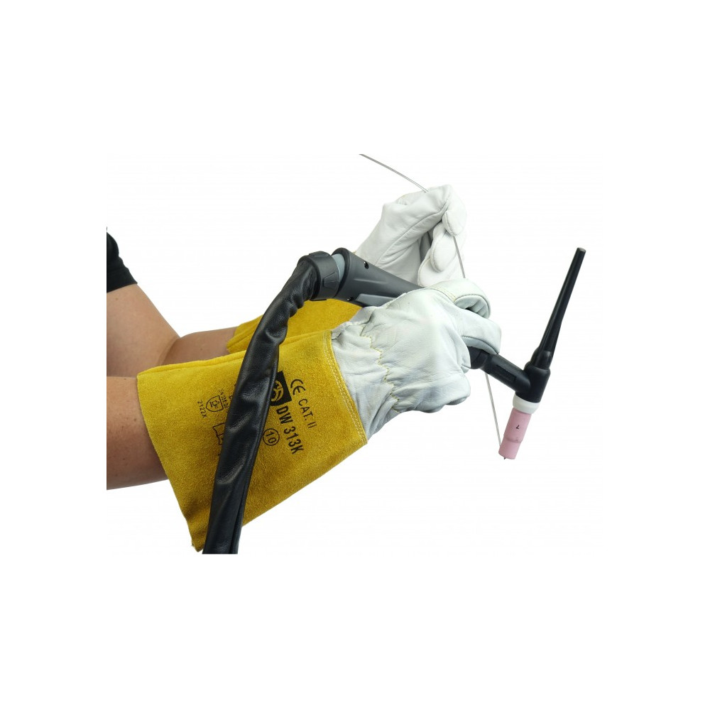 Rękawice GUNNERS DW-313K/10 TIG żółte skórzane