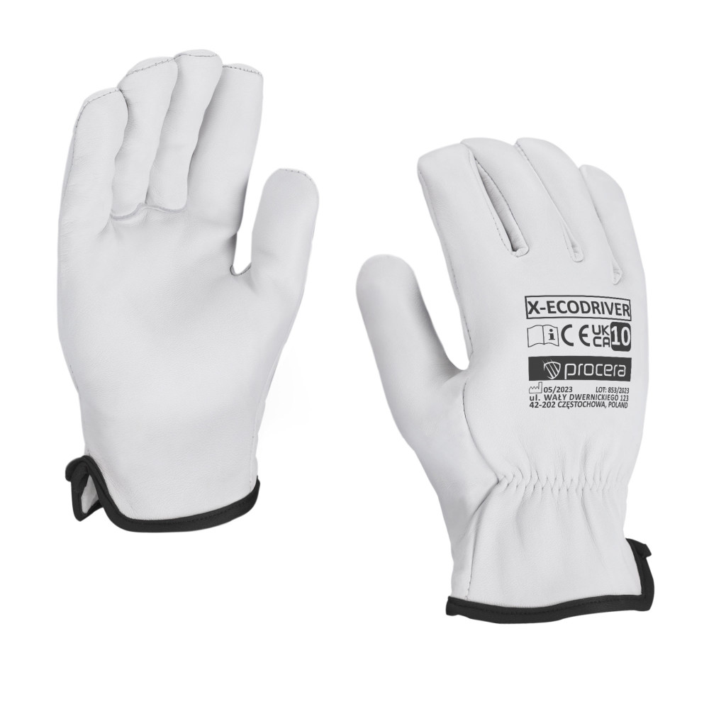 Rękawice całoskórzane X-ECODRIVER Procera rozmiar 10