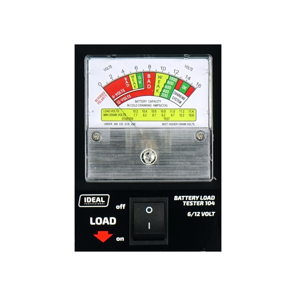 Tester akumulatora - obciążeniowy 6/12V LBT104 Ideal