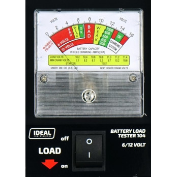 Tester akumulatora - obciążeniowy 6/12V LBT104 Ideal