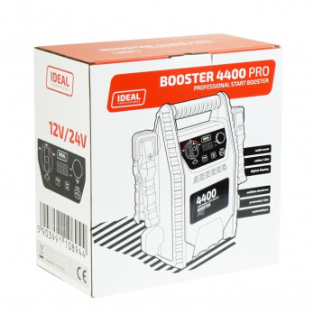 Przenośny akumulator BOOSTER 4400 PRO rozruchu samochodów Ideal