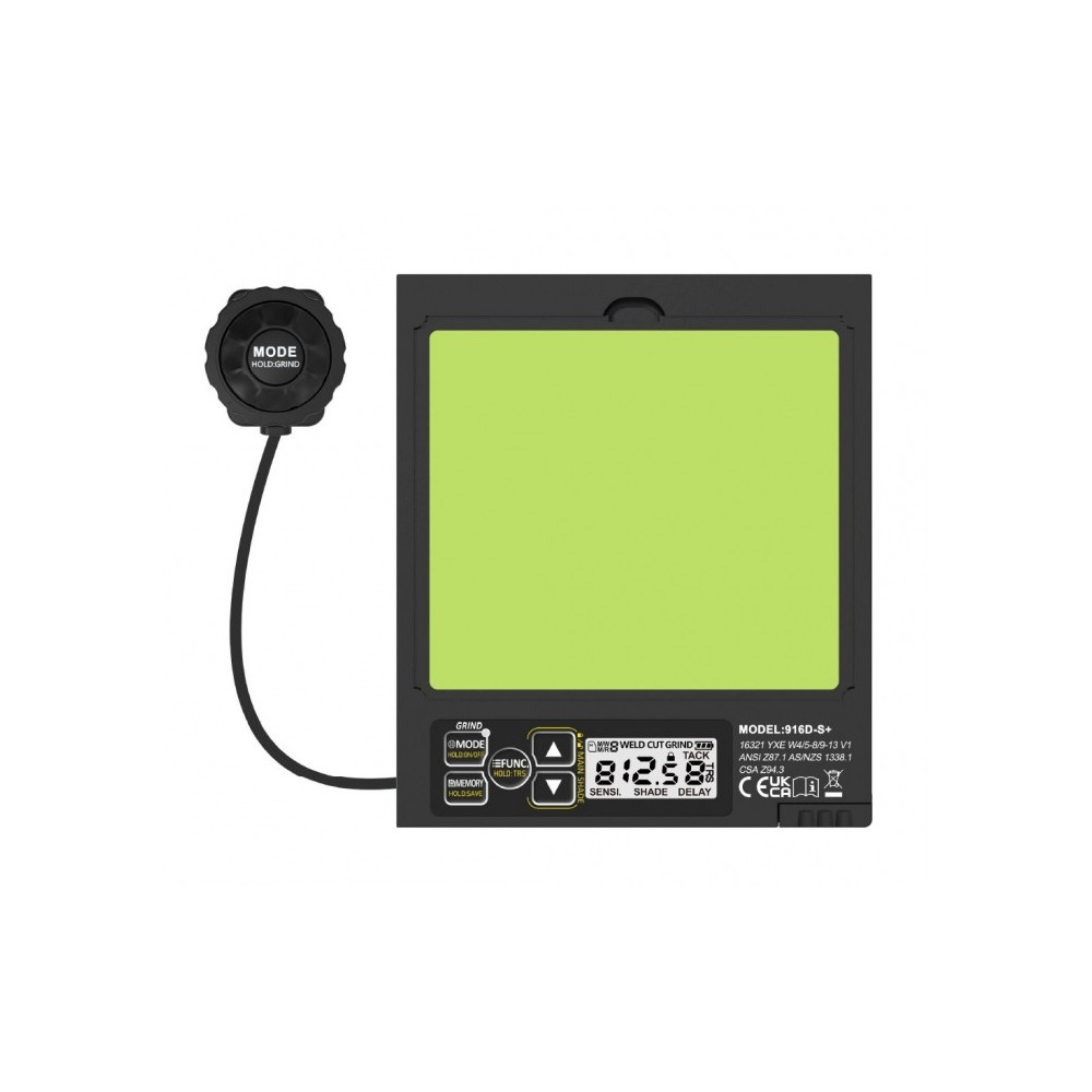 Automatyczna przyłbica spawalnicza APS Pro 916D BLACK Ideal