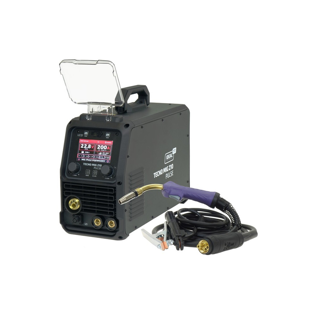 Półautomat spawalniczy TECNO MIG 210 PULSE LCD BLACK Series 4x4 Ideal