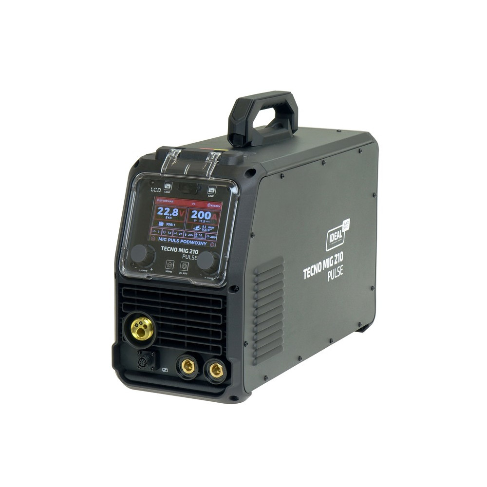 Półautomat spawalniczy TECNO MIG 210 PULSE LCD BLACK Series 4x4 Ideal