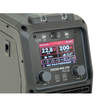 Półautomat spawalniczy TECNO MIG 210 PULSE LCD BLACK Series 4x4 Ideal