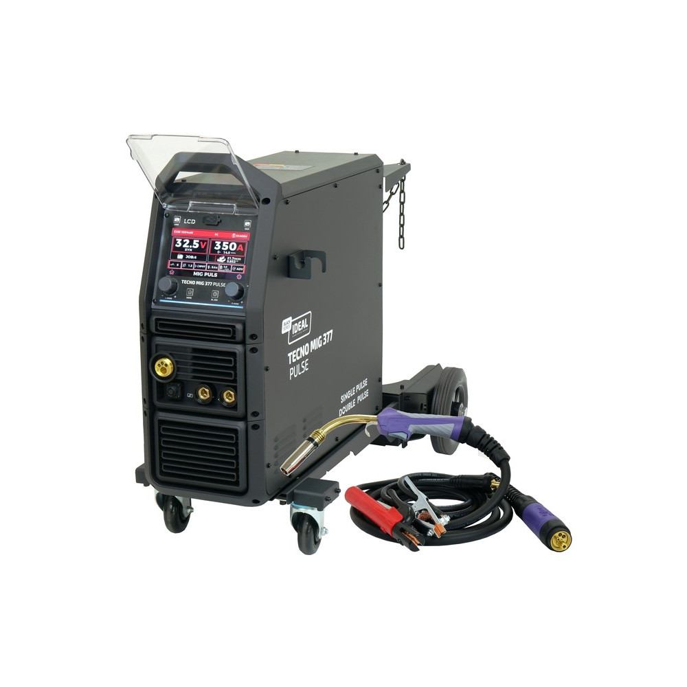 Półautomat spawalniczy TECNO MIG 377PT PULSE LCD BLACK Series 4x4 Ideal