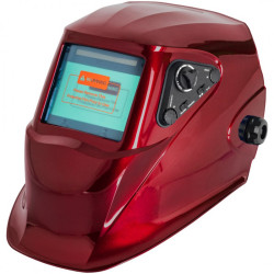 Przyłbica automatyczna czerwona