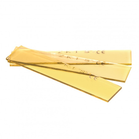 Szkło spawalnicze ANTYODPRYSKOWE ZÓŁTE 100x20 MM