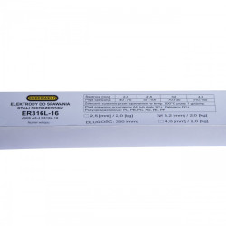 Elektrody do spawania stali kwasoodpornej 316L  SUPERWELD  Ø2.5