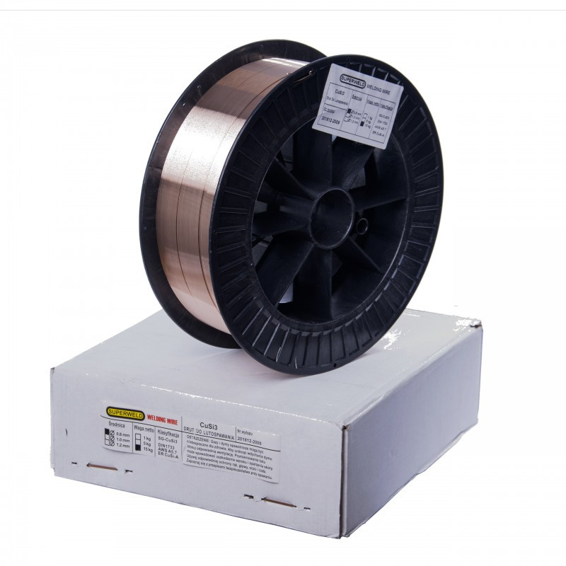 Drut MIG do brązów (lutospawania) CuSi3 Ø 0,8 15kg