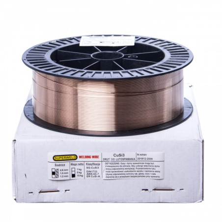 Drut MIG do brązów (lutospawania) CuSi3 Ø 1,0 15kg