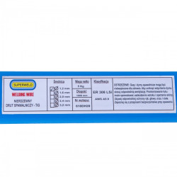 Druty TIG do stali nierdzewnej (308LSi - SUPERWELD) L-1000 Ø 1,2 1kg