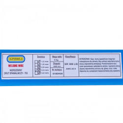 Druty TIG do stali nierdzewnej (308LSi - SUPERWELD) L-1000 Ø 2,4 1kg