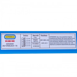 Druty TIG do stali nierdzewnej (308LSi - SUPERWELD) L-1000 Ø 3,2 1kg
