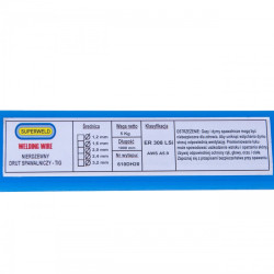 Druty TIG do stali nierdzewnej (308LSi - SUPERWELD) L-1000 Ø 4,0 1kg